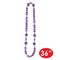 12 Pack Bulk Congrats Grad Graduation Party Bead Necklaces - purple